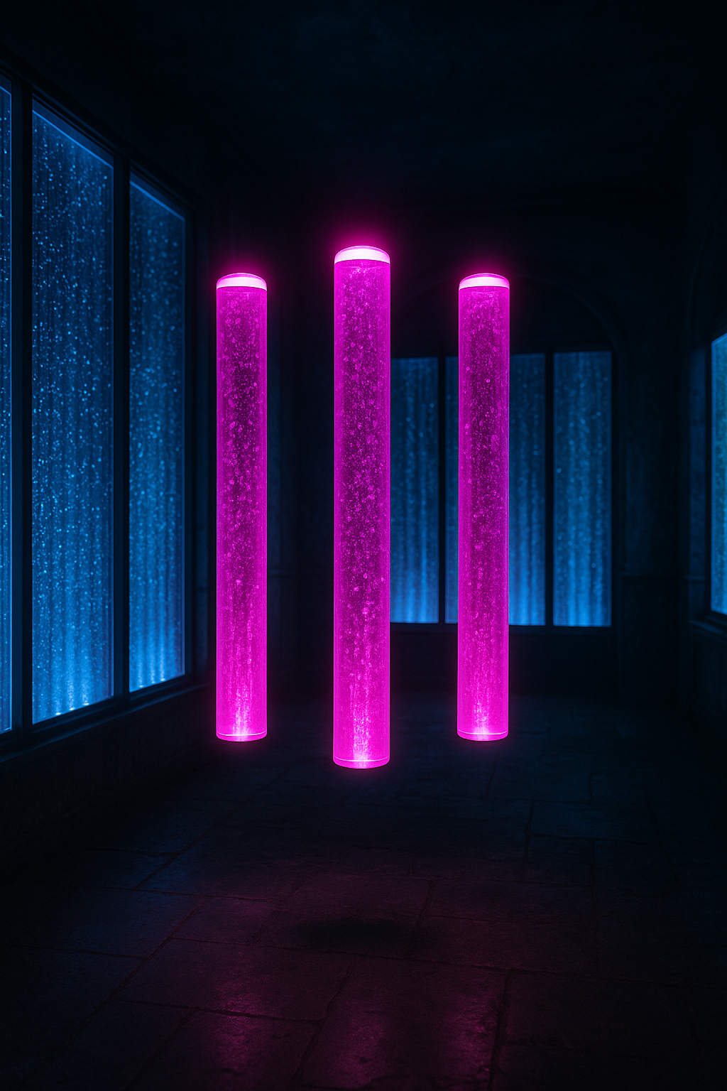 Vertical Aqua Pillar