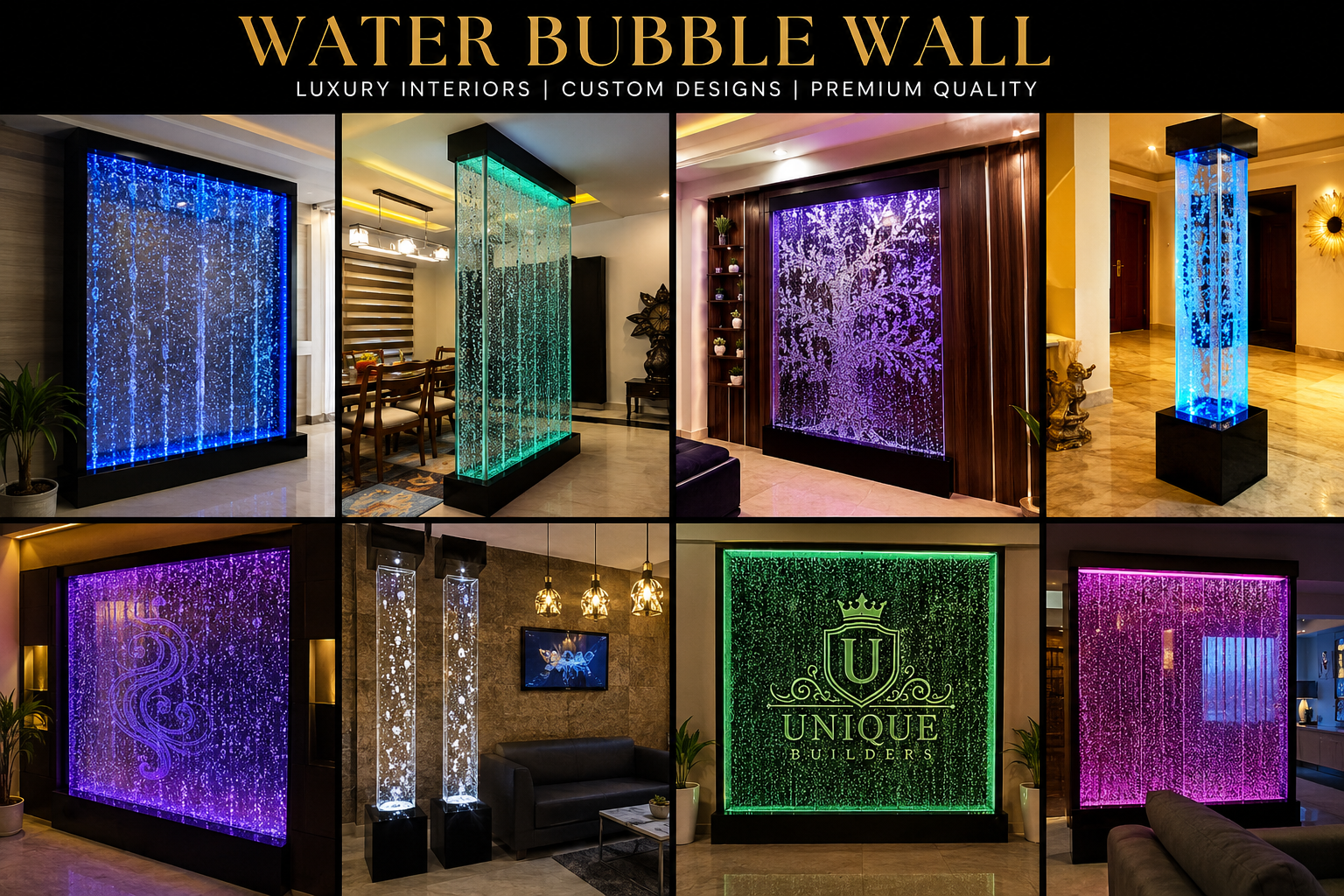 Custom Water Bubble Wall Design and Bespoke Architecture Fabrication India