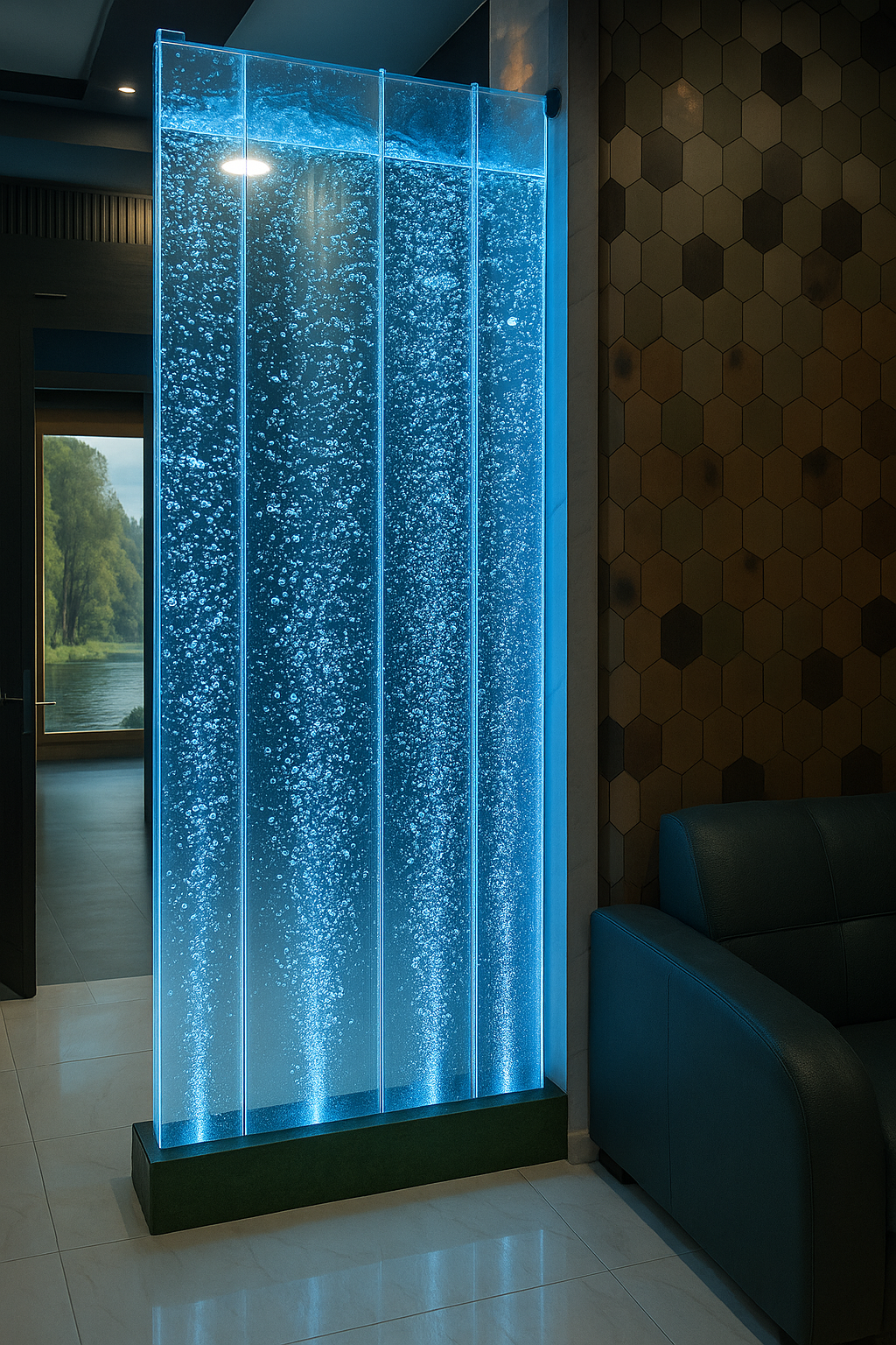 Custom Logo Aqua Display